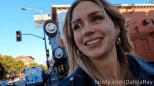 Dahlia Ray - Leather Jacket Cumwalk
